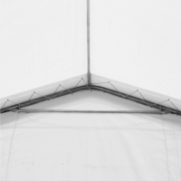 Eversteeam ES-CST1230 3.6x12m Toit en acier galvanisé robuste, imperméable, résistant aux UV, coupe-vent, moderne, simple, nature, extérieur