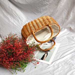 <span class=keywords><strong>2021</strong></span> Venta caliente bolsos tejidos de Picnic de mimbre cesta de frutas cesta de verduras - Product Image 2