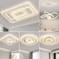 Plafonnier créatif moderne en acrylique carré blanc pour chambre à coucher salle à manger LED vestiaire lumière plafonniers au design nordique