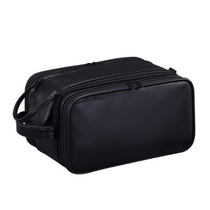Nouvel Arrivage Transfrontalier : Trousse de Toilette Homme en PU à Trois Compartiments, Grande Capacité, Design Premium, Organisateur de Voyage Multifonctionnel - Product Image 1