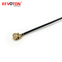Câble d'extension coaxial RF Pigtail 10 cm U.FL vers U.FL 1,13 mm 0,81 mm pour antenne Wi-Fi, avec connecteur mâle