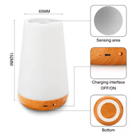 Lampe de chevet moderne et simple à LED tactile sans fil, à intensité variable, température de couleur réglable, CRI élevé 80, RGB changeant, USB