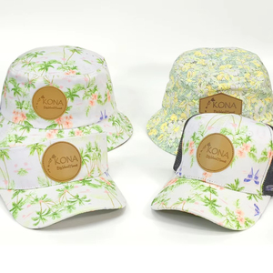 Casquette de baseball unisexe de luxe à 6 panneaux en coton avec logo brodé personnalisé, impression florale pour activités de plein air, Gorras pour le sport unisexe - Product Image 5