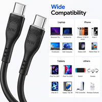 Câble USB C vers USB C 60W, cordon de charge rapide PD, durable et fiable, synchronisation des données 480 Mbps pour Macbook Air, iPad Pro, S24 Ultra