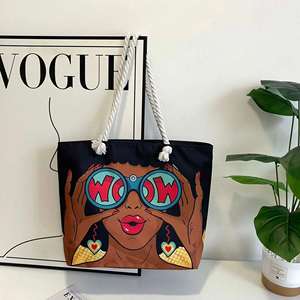 Customized Color Logo Stock Shopping Bags Blank <b>Tote</b> Grocery Cotton <b>Canvas</b> <b>Totes</b> Girls Two Open - Product Image 4