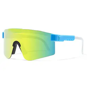 Nuovo arrivo stampo personalizzato logo personalizzato telaio per PC occhiali da ciclismo occhiali da equitazione occhiali da sole sportivi unisex
