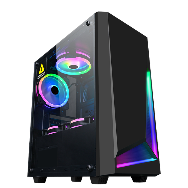 Hardware Atx Pc All in One Custom Mini Itx Glass RGB case Pc Atx Rgb Gaming Oem Computer case