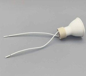 Huayi GU10 MR16セラミックライトソケットホルダープラスチックランプコネクタネジ式LEDハロゲン電球端子ベース継手 - Product Image 4