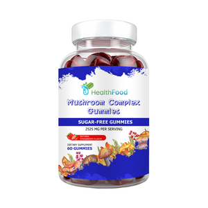 Hot Sale Mushroom Complex Gummies with Total Carbohydrates Supports Relaxation Stress Relief Calm Mood Relaxation Gummies - Product Image 1