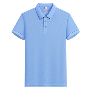 Polo Shirt Short Sleeve Solid Color Breathable Polyester Daily Wear Uniform Custom Logo Printing - Product Image 2