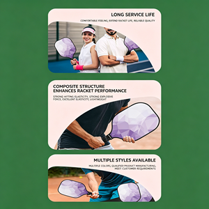 Palas y pelotas de pickleball de grafito duraderas para principiantes con textura mate y alto efecto giratorio. Incluye 2 palas con bolsa de transporte. - Product Image 5