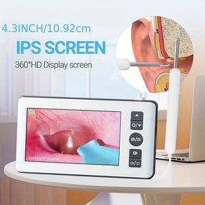 Cámara <span class=keywords><strong>de</strong></span> Oído con Pantalla IPS HD <span class=keywords><strong>de</strong></span> 4 Pulgadas, Herramienta para Remover <span class=keywords><strong>Cera</strong></span> <span class=keywords><strong>de</strong></span> Oído, Admite Tarjeta <span class=keywords><strong>de</strong></span> 32 GB, Admite Grabación <span class=keywords><strong>de</strong></span> Fotos y Vídeos - Product Image 4