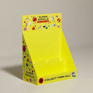 PDQ Popup gấp hộp các tông tùy chỉnh khay lưu trữ vật liệu tái chế bền bán lẻ Hộp Quà Tặng hiển thị kích thước tùy chỉnh - Product Image 3