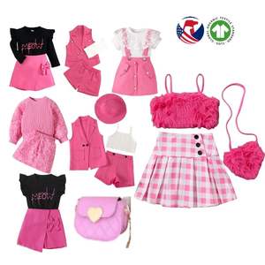 Ensembles de Vêtements pour Fille Vente Chaude Été Enfants Dessins Animés Tenues T-shirts à Manches Courtes Shorts Ensembles pour Bébés Filles - Product Image 4