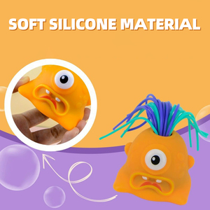 Juguete Antiestrés Divertido, Monstruo de Peluche para Apretar con Luz, Juguete de Silicona para Niños - Product Image 5