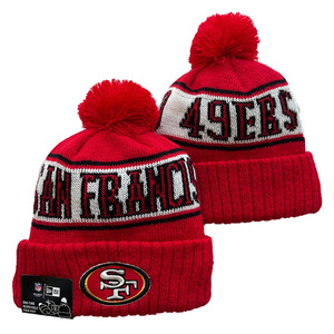 Gorro <span class=keywords><strong>de</strong></span> punto <span class=keywords><strong>de</strong></span> fútbol americano para hombre y mujer, gorro cálido <span class=keywords><strong>de</strong></span> <span class=keywords><strong>invierno</strong></span> con puño y pompón, gorra bordada para aficionados al deporte, venta al por mayor - Product Image 5