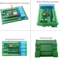 DC 12V 24V ESP32 Expansion Board Digital Analog DAC ADC IO Wifi Relay Switch ES32C14 Module for PLC Smart Home IOT Diy