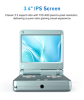 Console de jeu pliable S Classic RG SP Anbernic Flip Game Player 3.4'' HD Mini, console de jeu pliable 3300mAh, équipement de jeu Linux