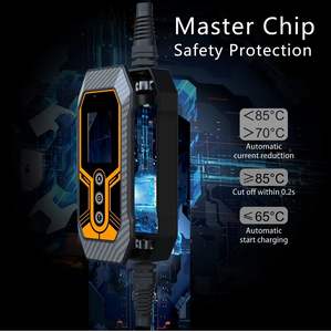 Chargeur de véhicule électrique domestique réglable Portable 32A 7KW pour adaptateur mural <span class=keywords><strong>Tesla</strong></span> connecteur Mobile NACS <span class=keywords><strong>bleu</strong></span> CEE <span class=keywords><strong>prise</strong></span> nouveau - Product Image 2