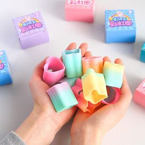 Rainbow Ring <b>Blind</b> Box Stacking Toy For Kids 4-6 Years Old <b>Plastic</b> Educational Gift Fantasy Theme - Product Image 3
