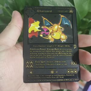 Paquetes de Cartas Coleccionables de Pokémon TCG al por Mayor, Cartas de Juego Doradas, Plateadas y Negras, <span class=keywords><strong>Charizard</strong></span>, Pikachu, Cartas Coleccionables Raras - Product Image 4