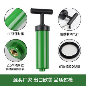 Bomba de aire tipo T de 6 pulgadas, inflador portátil de plástico para balones de fútbol y productos inflables - Product Image 4