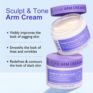 Loción corporal Sculpt Tone, 100g, <span class=keywords><strong>crema</strong></span> reafirmante para brazos, ácido hialurónico, manteca de karité, vitamina C, vegana para la reparación diaria de la piel - Product Image 3