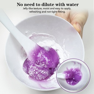 Masque facial en poudre hydrogel végétalien à marque privée, enrichi en vitamine C et collagène, pour lutter contre le vieillissement, raffermir et éclaircir les peaux sèches – Format échantillon - Product Image 5