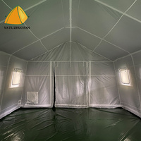 Tente gonflable de secours en toile Oxford imperméable pour la protection des réfugiés et les opérations de sauvetage en cas de catastrophe