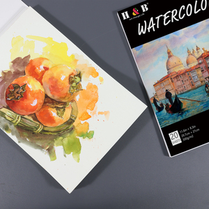 Hình chữ nhật nghệ thuật đặc biệt vẽ cuốn sách A4 màu nước Pad Acrylic sơn Pad sơn dầu cuốn sách 300gsm dày vẽ cuốn sách - Product Image 3