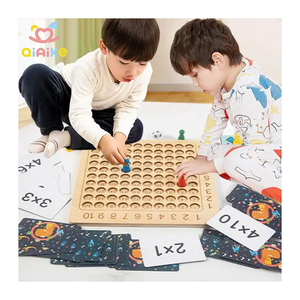 Giáo Dục Mầm Non Học Tập Toán Học Đồ Chơi Trẻ Mới Biết Đi Bằng Gỗ Montessori Nhân Hội Đồng Quản Trị Trò Chơi Cho Trẻ Em - Product Image 1