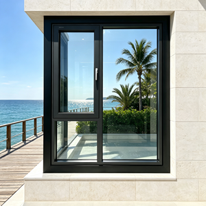 Fenêtre à battant de style français Deioux, double vitrage, cadre en aluminium, verre trempé, design européen, villa de luxe, balcon - Product Image 1