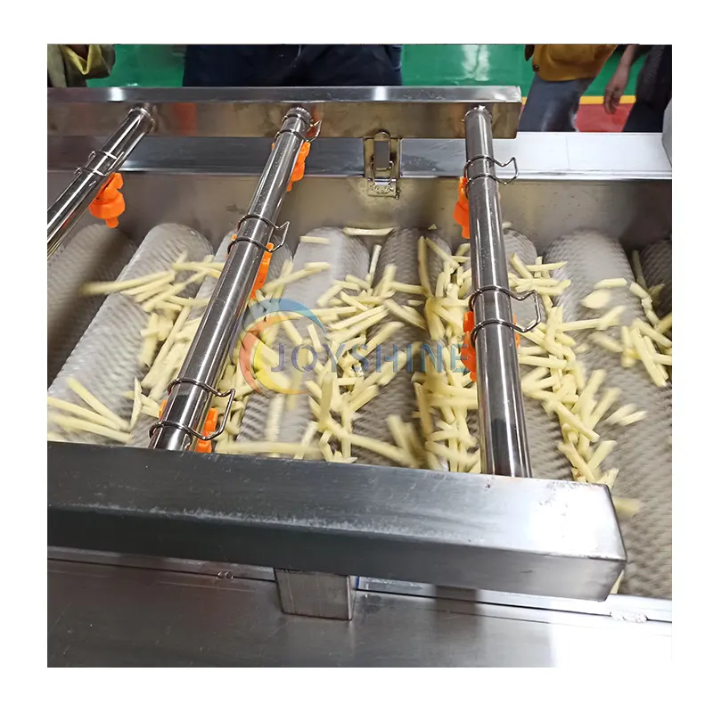 Máquina de freír patatas fritas de una hora, línea de producción automática de patatas fritas, 500kg
