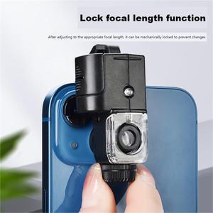 774-90x điện thoại di động Clip LED kính hiển vi in vải sứ kính hiển vi Kính lúp 90X - Product Image 5