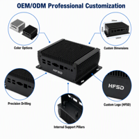 Kotak Proyek Elektronik Mini PC, Casing Kustom CNC Aluminium Ekstrusi, Desktop Mini ITX, Set Top Aluminium Enclosures, Mini PC