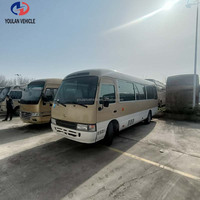 Mini-bus japonais d'occasion durable de 22 places, type Coaster, avec moteur diesel 15BFT pour Toyota