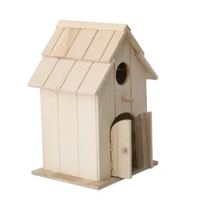 Boîte de nidification en bois, usine en bois, FSC & cci, <span class=keywords><strong>nid</strong></span> d'oiseau, maison, petits oiseaux, maille bleue, ROBIN, moineau - Product Image 1