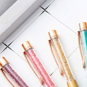 Stylo publicitaire promotionnel personnalisé avec logo, en métal diamanté multicolore, 1,0 mm - Product Image 3