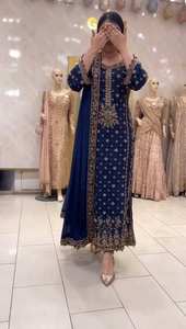 Conjunto de Traje de 3 Piezas para Mujer de Calidad Premium, Palazzo, Dupatta, Georgette Sintético Pesado, Sin Arrugas, para Fiestas y Festivales, Precio de Fábrica - Product Image 4