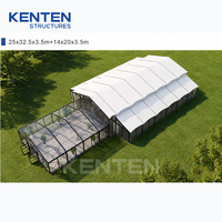 Tente d'événement en tissu d'extérieur KENTEN, tente géante pour événements, tentes connectées personnalisées pour occasions