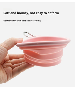 FishPrincess Custom <span class=keywords><strong>Silicone</strong></span> per animali domestici ciotola da viaggio pieghevole portatile contenitore per alimenti per cani acqua potabile ciotole per l'alimentazione - Product Image 3
