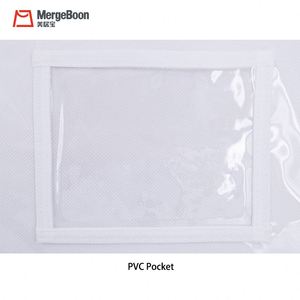 Muestra gratuita de la bolsa de ropa Mergeboon Mini de plástico transparente de PVC con bolsillo de RPET - Product Image 4