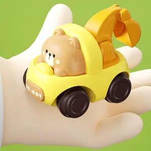 Direct Sales Kids Cute Inertia Engineering Cars Simulation Model Trucks Plastic Slide Car Toy For Boys