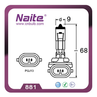 Nouvelle ampoule halogène 880(H721) 12V 27W, fixation facile, économique, automobile, température de couleur 3000K, garantie 2 ans