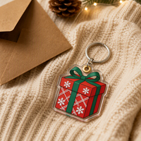 Porte-clés de Noël en acrylique personnalisés BOCE 2027, décoration créative pour les fêtes