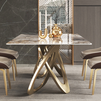Table de cuisine en céramique de qualité supérieure, meuble de luxe pour chambre d'hôtel
