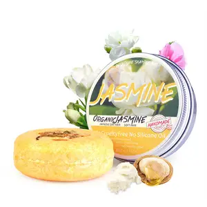 New Arrival Private Label Vegan Muti- kinds Organic handmade Hair Care Cleaning Solid Shampoo Soap Bar with Tin Box