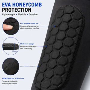 Protector de Espinilla para Fútbol Juvenil OEM, Manga de Compresión con Acolchado de EVA en Forma de Panal para Entrenamiento de Fútbol - Product Image 2