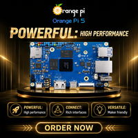 Orange Pi 5, Rockchip RK3588S, NPU 8 cœurs, avec options de mémoire 4 Go/8 Go/16 Go disponibles.