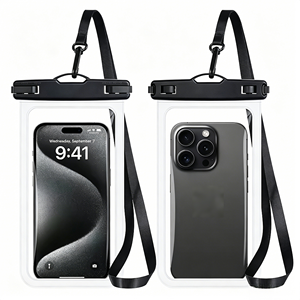 กระเป๋าใส่โทรศัพท์มือถือกันน้ำ IPX8 สำหรับกีฬากลางแจ้ง  วัสดุ PVC ใส  พร้อมสายคล้องปรับได้ สำหรับดำน้ำและท่องเที่ยวชายหาด - Product Image 1